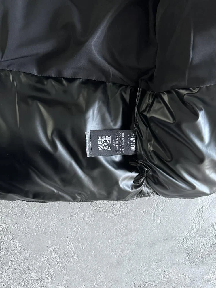 Trapstar Irongate Embossed Puffer Jacket - Black/White