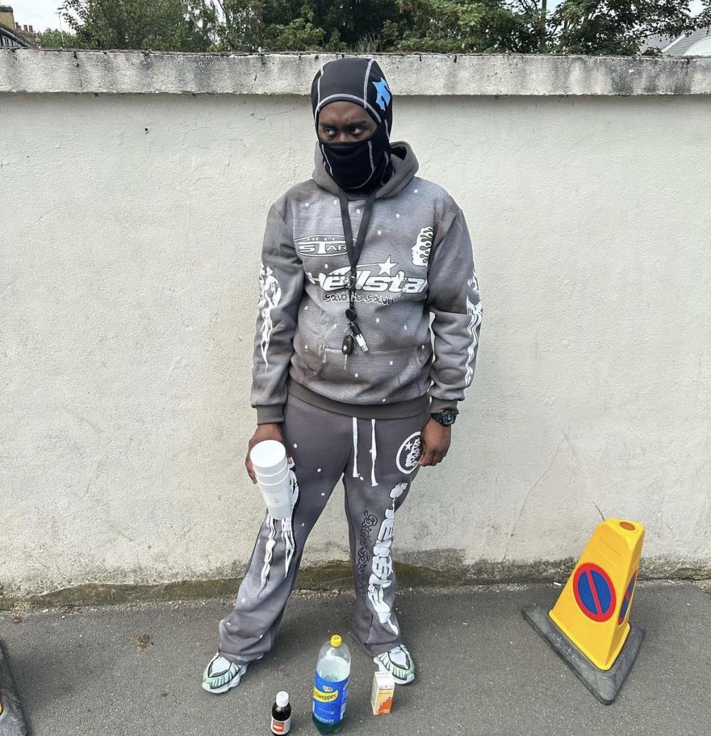 Trapstar Irongate T  Balaclava - Black/Blue