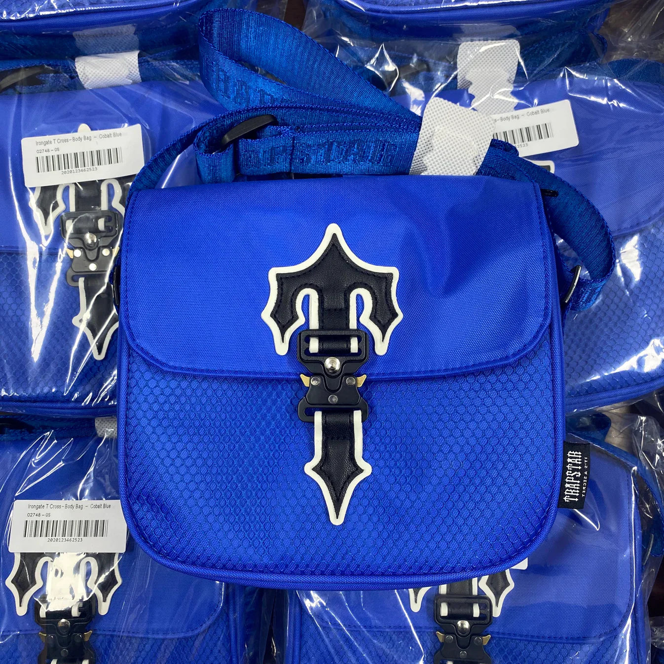 Trapstar Irongate T Crossbody Bag - Black/Blue