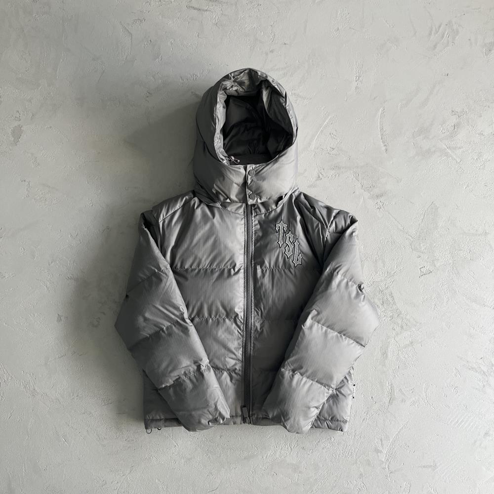 Trapstar Shooters Detachable Hooded Puffer - Grey
