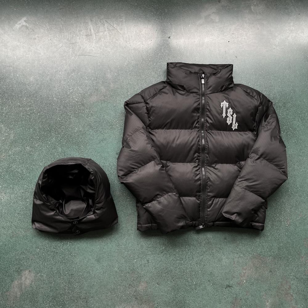 Trapstar Shooters Hooded Puffer -Black/Reflective