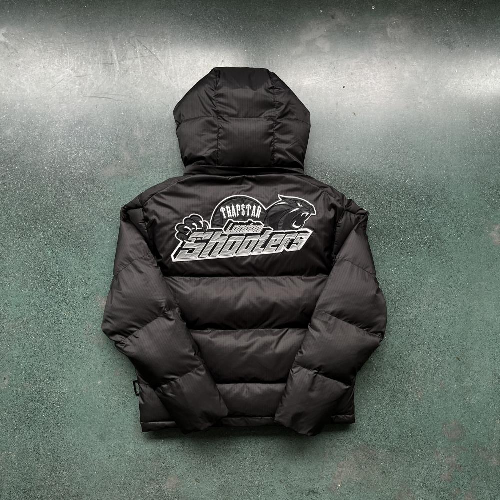 Trapstar Shooters Hooded Puffer -Black/Reflective