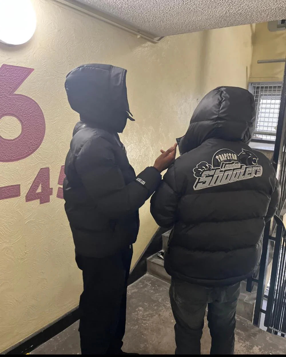 Trapstar Shooters Hooded Puffer -Black/Reflective