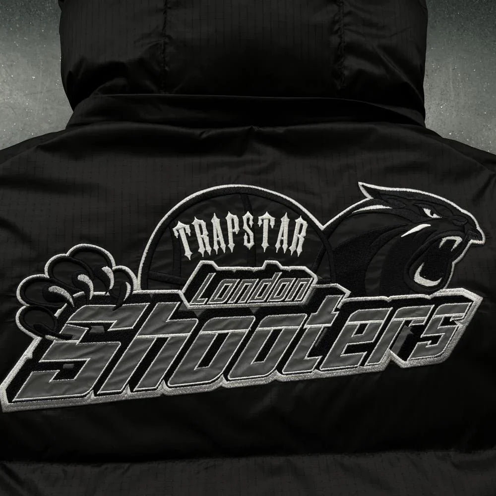 Trapstar Shooters Hooded Puffer -Black/Reflective