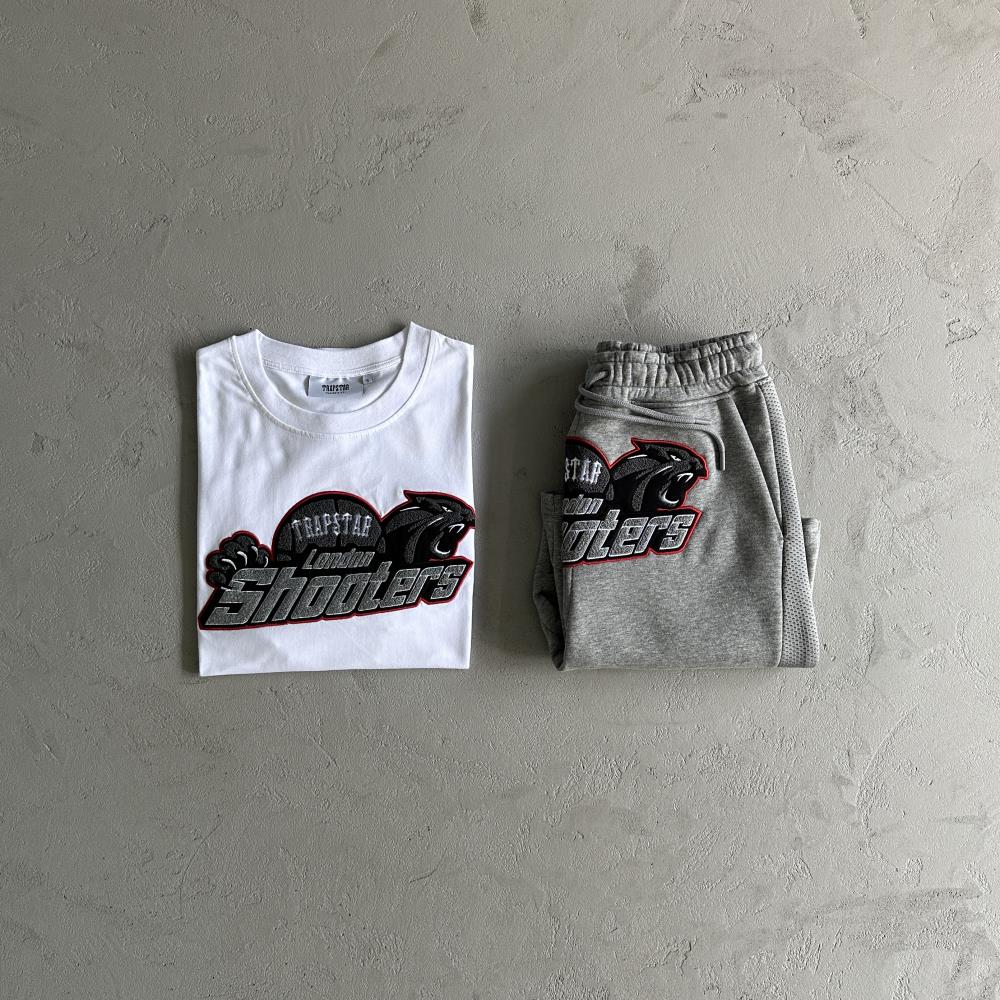 Trapstar Shooters Short Set - White/Grey