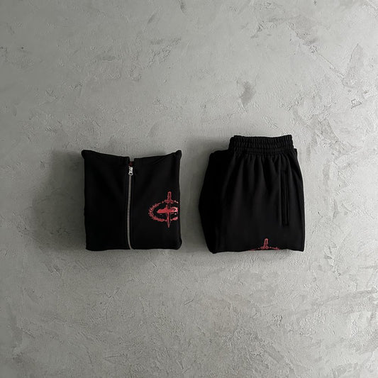 CORTEIZ Slaughter Gang Tracksuit - Black