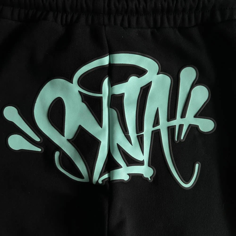 Syn Tracksuit - Black/Baby Blue