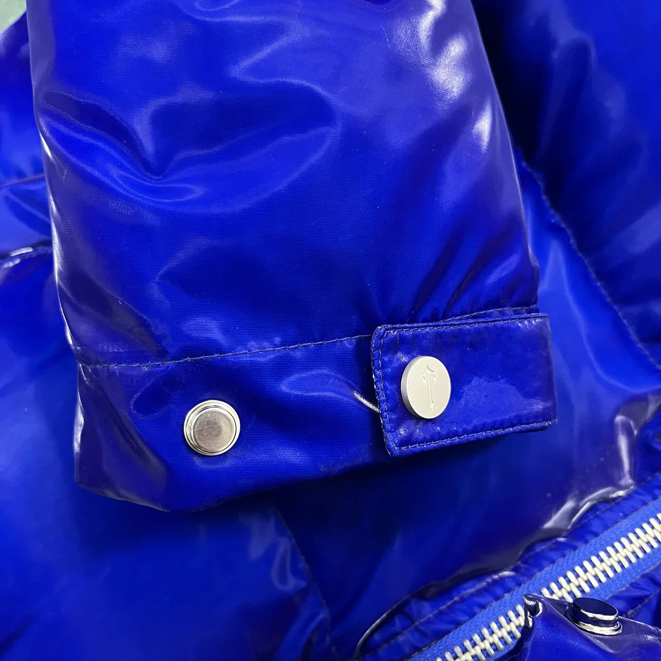 Trapstar Irongate T Shiny Puffer Jacket - Blue