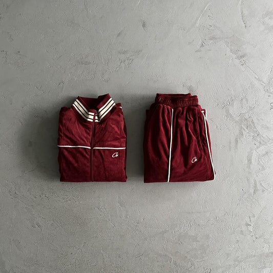 CORTEIZ Velour Set - Red