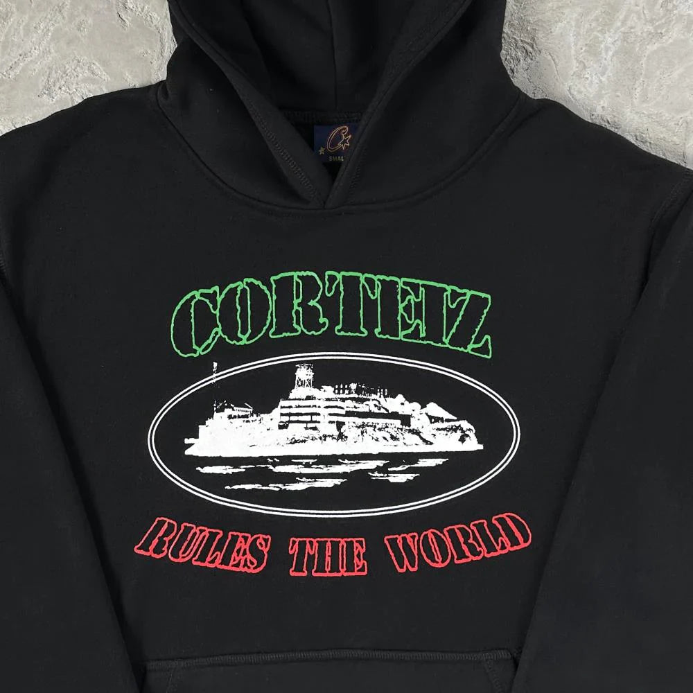 CORTEIZ OG Alcatraz Italia Hoodie - Black