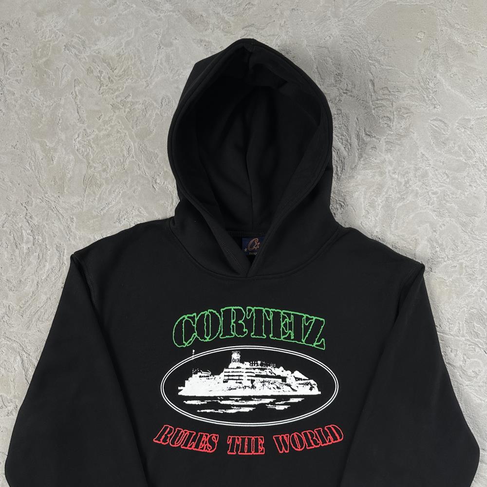 CORTEIZ OG Alcatraz Italia Hoodie - Black