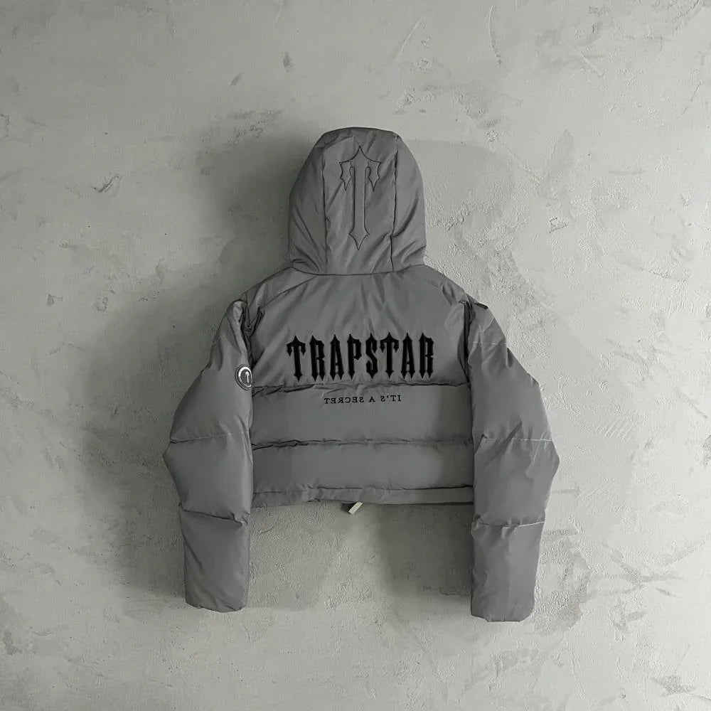 Trapstar Women's Decoded Reflective Puffer - Reflective White