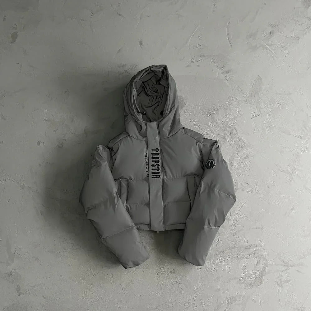 Trapstar Women's Decoded Reflective Puffer - Reflective White