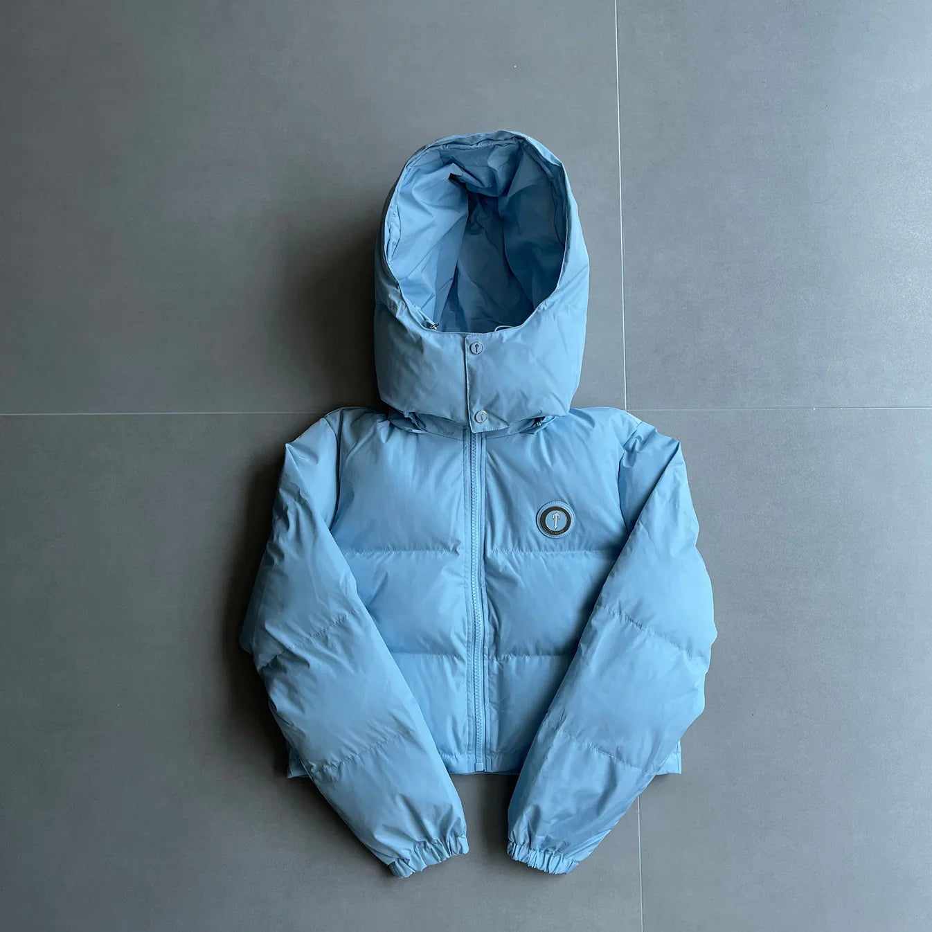 Trapstar Women's Irongate Detachable Hooded Puffer - Baby Blue
