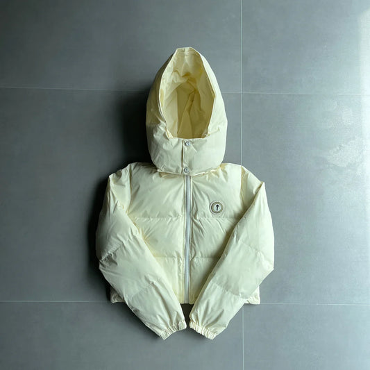 Trapstar Women's Irongate Detachable Hooded Puffer - Cream